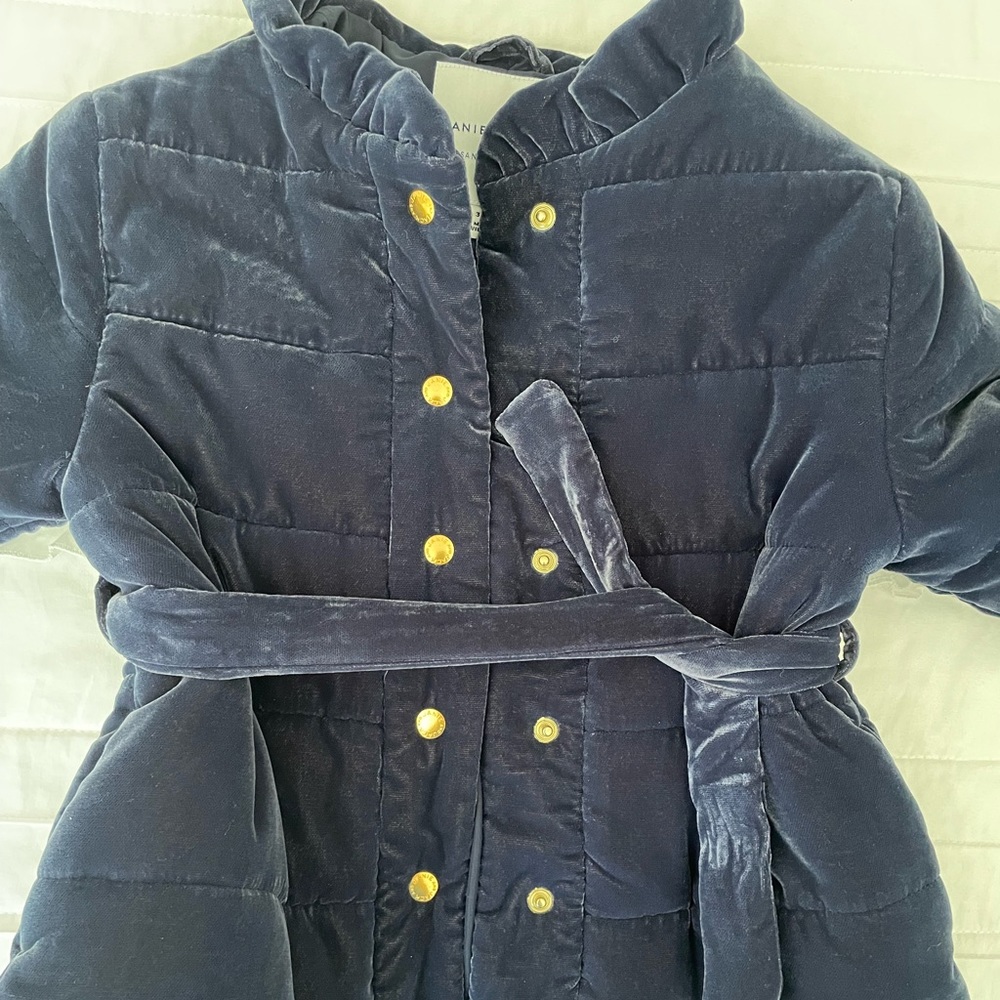 Janie and Jacket Velvet Puffer Coat